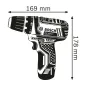 Preview: Bosch Akku-Bohrschrauber GSR 12V-15, 2x 2.0Ah Akkus, Lader, L-Boxx, 060186810P