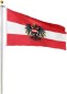 Preview: WM Fanartikel Österreich Fahne 150x90cm mit Ösen, 3010300
