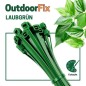 Preview: OutdoorFix Kabelbinder 150 x 3,5 mm, 50 Stk, Laubgrün, Wetterfest, UV-beständig, 22564