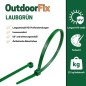Preview: OutdoorFix Kabelbinder 150 x 3,5 mm, 50 Stk, Laubgrün, Wetterfest, UV-beständig, 22564