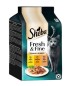 Preview: Sheba Portionsbeutel Multipack Fresh & Fine in Sauce mit Huhn Truthahn und Ente, 6 x 50g, 473083