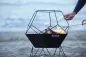 Preview: Barbecook Feuerkorb Jura, schwarz, 42.5x42.5x70cm, Stahl, BC-WOO-6013
