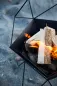 Preview: Barbecook Feuerkorb Jura, schwarz, 42.5x42.5x70cm, Stahl, BC-WOO-6013