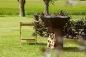 Preview: Barbecook Feuerschale mit Feuerplatte Nestor Original BBQ Grill aus Cortenstahl, 92x92x101cm, BC-WOO-6023