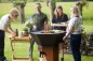 Preview: Barbecook Feuerschale mit Feuerplatte Nestor Original BBQ Grill aus Cortenstahl, 92x92x101cm, BC-WOO-6023