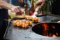 Preview: Barbecook Feuerschale mit Feuerplatte Nestor Original BBQ Grill aus Cortenstahl, 92x92x101cm, BC-WOO-6023