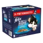 Preview: FELIX Katzennassfutter So gut wie es aussieht in Gelee Geschmacksvielfalt aus dem Wasser, 24 x 85g, 12449400