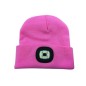Preview: Velamp Unisex Haube mit LED-Frontleuchte, 100 Lumen, wiederaufladbar, Rosa, 50CAP11