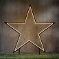 Preview: Garden d light Neon LED Gartenstecker Stern, 73cm, warm weiß,1167062