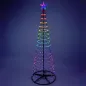 Preview: Koopman Weihnachtsbaum 210cm, 370 LED, schwarz, AX5380210