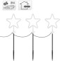 Preview: Koopman LED Sterne Gartenstecker 3er Set, AGM000370