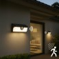 Preview: Verbindbare LED-Solar-Wandleuchte, IP65 Sensor, Bluetooth, 300423