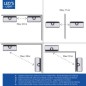 Preview: Verbindbare LED-Solar-Wandleuchte, IP65 Sensor, Bluetooth, 300423