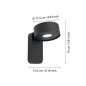 Preview: EGLO LED Außen-Wandlampe Palosco, IP44, 11,5cm, 360lm, 3000K, 98737