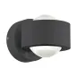 Preview: EGLO LED Außen-Wandlampe Treviolo, 2x2,2 W, Aluguss Anthrazit, 8,5 x 9 cm, 1387957