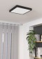 Preview: EGLO LED Deckenleuchte Fueva 5, IP44, Schwarz, 28,5x28,5cm, 2400lm, Warmweiß, 99271