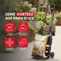 Preview: WALTER 2-in-1 Transportwagen & Transportkarre – 150 kg Tragkraft, ausziehbarer Griff, klappbar 613494