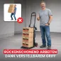 Preview: WALTER 2-in-1 Transportwagen & Transportkarre – 150 kg Tragkraft, ausziehbarer Griff, klappbar 613494