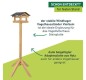 Preview: Windhager Vogelfutterhaus Steinplatte, 07676