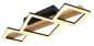 Preview: Globo Deckenleuchte DUSTIN schwarz, 66x30x10cm Metall, LED, 67288D1
