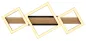 Preview: Globo Deckenleuchte DUSTIN schwarz, 66x30x10cm Metall, LED, 67288D1