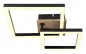 Preview: Globo Deckenleuchte BARD schwarz, 420x310x80mm, 15W, 700lm, 3000K, 672840-15