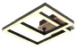 Preview: Globo Deckenleuchte BARD schwarz, 420x310x80mm, 15W, 700lm, 3000K, 672840-15