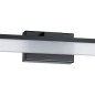 Preview: EGLO LED Wandleuchte Palmital, Bad-Spiegellampe, IP44,59,5cm, 1350lm, Schwarz, 900845