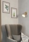 Preview: EGLO Wandlampe Arrecife, E27, Ø14,5cm, Metall, beige, 900711