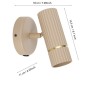 Preview: EGLO Wandlampe Caminia, GU10, 11x15,5cm, Metall beige, 901153