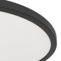 Preview: EGLO Deckenleuchte Minerario, Schwarz, IP54, warmweiß, Ø 30 cm, 901572