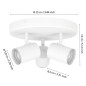 Preview: EGLO Deckenlampe 3-flammig Consuma 1, GU10, IP44, Ø25cm, 901962