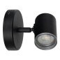 Preview: EGLO Spot Wandlampe Consuma 1, GU10, IP44, 11cm, schwarz, 901964