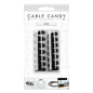 Preview: MLINE Cable Candy, Kabelhalter und Ordner, 2 Stk. Schwarz, CC009