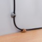 Preview: MLINE Cable Candy, Kabelhalter und Kabelführung, Beans, grau/braun, CC020