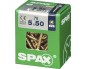 Preview: SPAX Universalschraube, 5 x 50 mm, 75 Stück, Vollgewinde, Senkkopf, Kreuzschlitz Z2, 4CUT, YELLOX, 4081020500507