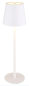 Preview: GLOBO Akku LED Tischleuchte VANNIE, H 36 cm, dimmbar, weiß, 58438W