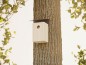 Preview: Alberts Vogelhäuschen Schrägschutzdach, DIY Montage, zum aufhängen oder hinstellen, 140 x 125 x 66 mm, Rostbraun, 355289