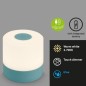 Preview: BRILONER LED Akku-Tischleuchte, 7 cm, Touch, 2W, 150lm, blau, 7461010