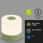 Preview: BRILONER LED Akku-Tischleuchte, 7 cm, Touch, 2W, 150lm, grün, 7461019