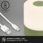 Preview: BRILONER LED Akku-Tischleuchte, 7 cm, Touch, 2W, 150lm, grün, 7461019