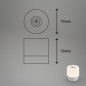Preview: BRILONER LED Akku-Tischleuchte, 7 cm, Touch, USB-C, 2W, 150lm, chrom-matt, 7461014