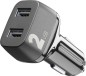 Preview: Cellularline KFZ-Lader MULTIPOWER 24W 2x USB Type-A CBRUSB224WK