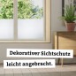 Preview: d-c-fix Fensterfolie static Frost, 90 cm x 1,5 m, selbstklebende blickdichte Sichtschutzfolie, F3385011