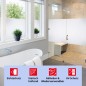 Preview: d-c-fix Fensterfolie static Frost, 90 cm x 1,5 m, selbstklebende blickdichte Sichtschutzfolie, F3385011