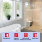 Preview: d-c-fix Fensterfolie static Milky, 45 x 150cm, selbstklebende blickdichte Sichtschutzfolie, F3380031