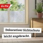 Preview: d-c-fix Fensterfolie Snow, 67,5 cm x 2 m, selbstklebende blickdichte Sichtschutzfolie, F3468011