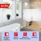 Preview: d-c-fix Fensterfolie static Frost, 67,5 x 150 cm, selbstklebende blickdichte Sichtschutzfolie, F3388011
