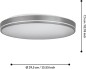 Preview: EGLO LED Deckenleuchte Orotava, dimmbar mit Fernbedienung, DM 39,5 cm, 75705
