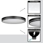 Preview: EGLO LED Deckenleuchte Orotava, dimmbar mit Fernbedienung, DM 39,5 cm, 75706